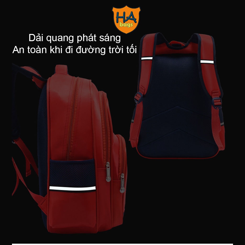 Balo đi học HA1012 dành cho học sinh ltiểu học kích thước 38x28x18cm
