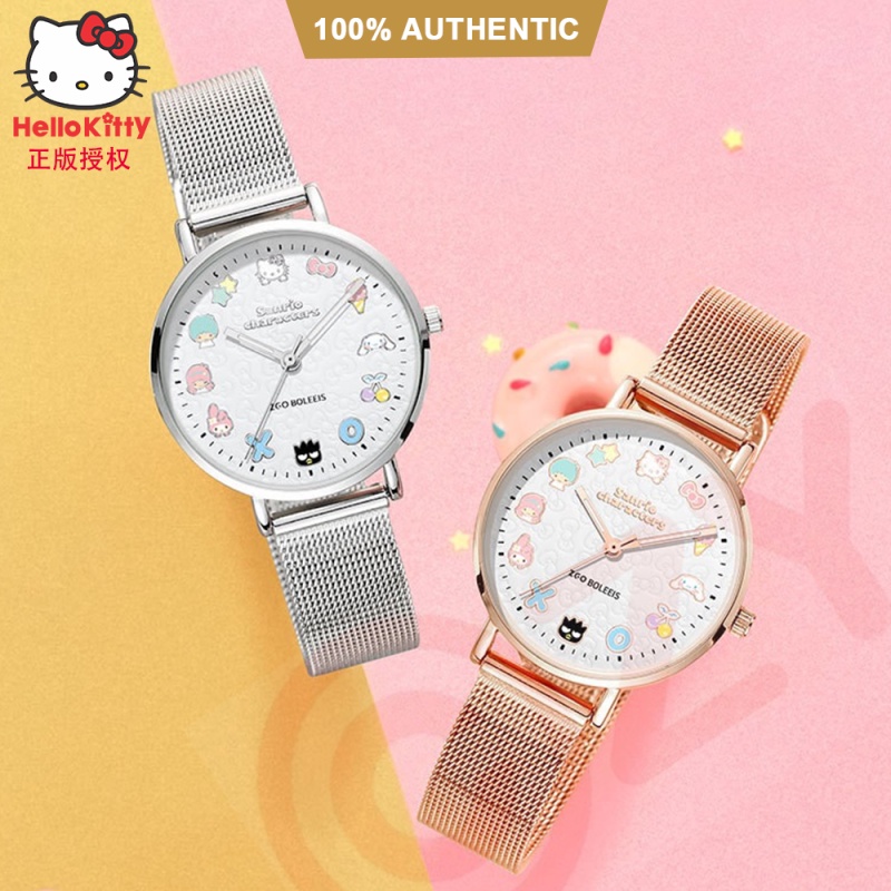 Đồng Hồ Quartz Trang Trí Hình Con Mèo Hello Kitty 100% Chính Hãng ZGH-2081-QS20
