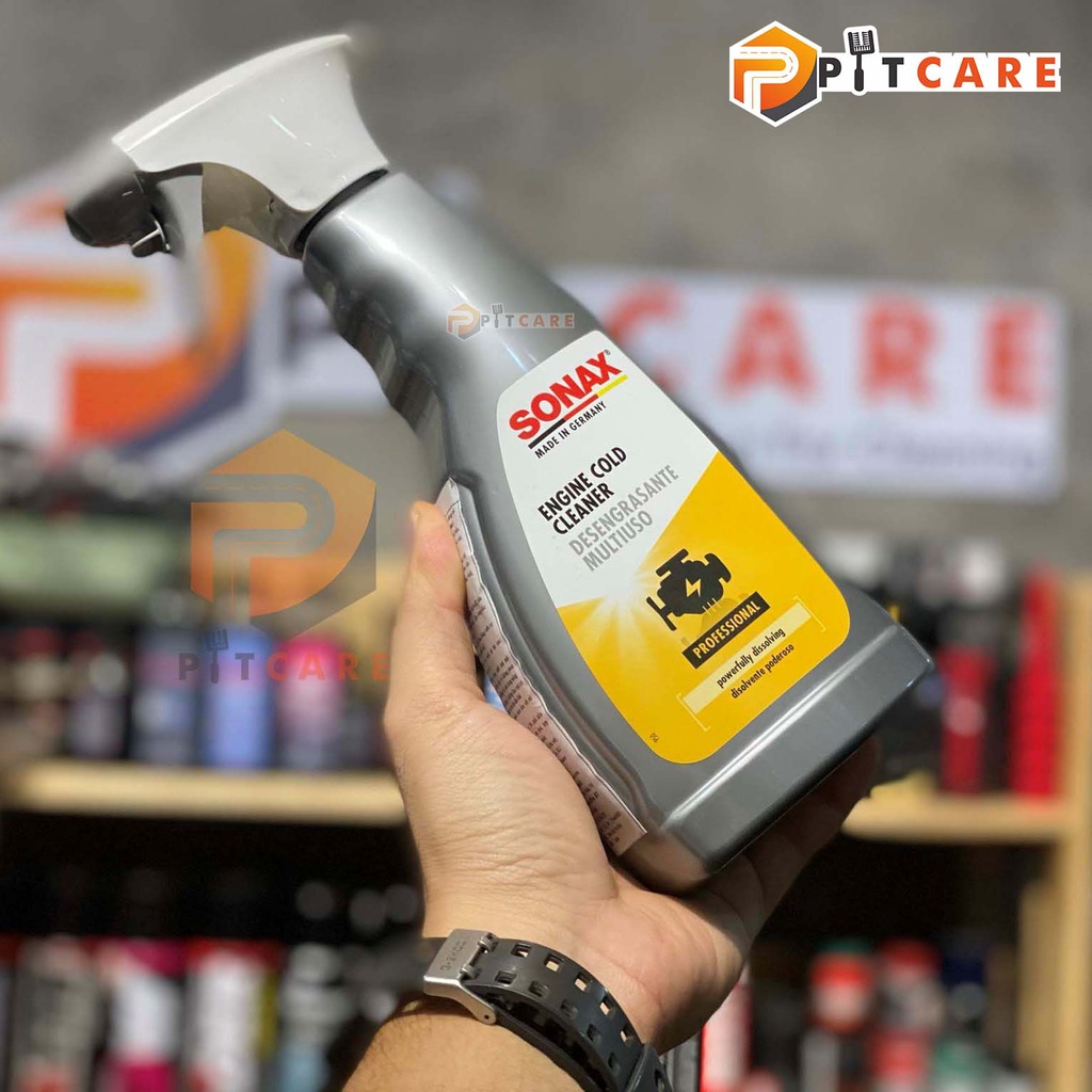 Dung Dịch Làm Sạch Khoang Động Cơ SONAX Engine And Cold Cleaner 543200 500ml Tẩy Rửa Nhanh Chóng Dầu Mỡ