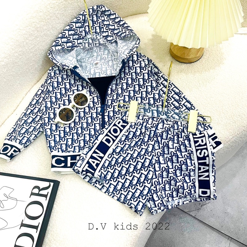 Set đi ỏ 3 chi tiết mũ liền cho bé gái