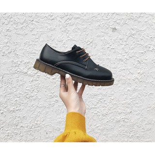 [ Hàng order ] Giày oxford thêu mũi ( Có ảnh thật 2 màu )