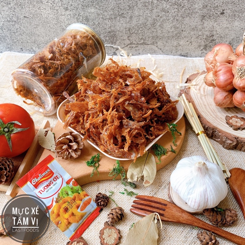 Mực Xé Tẩm Gia Vị ❤Hàng Loại 1❤NGON ĐẶC BIỆT hũ 300gr Đồ ăn vặt CemLyHN