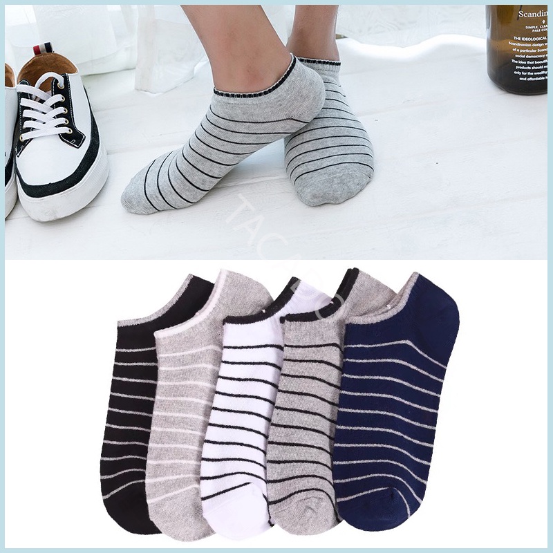 [5 đôi] Vớ Tất nam cổ ngắn thể thao thoáng khí ngăn mùi thấm hút mồ hôi TN02 Tacado