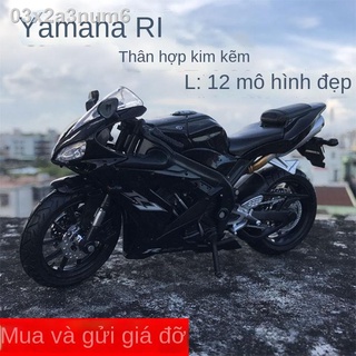 [Mẫu mới]▧✒☽Sản phẩm mới đồ chơi mô hình xe máy Yamaha R1 hợp kim phỏng đua cào trang trí bằng loại quà tặng người lớn n