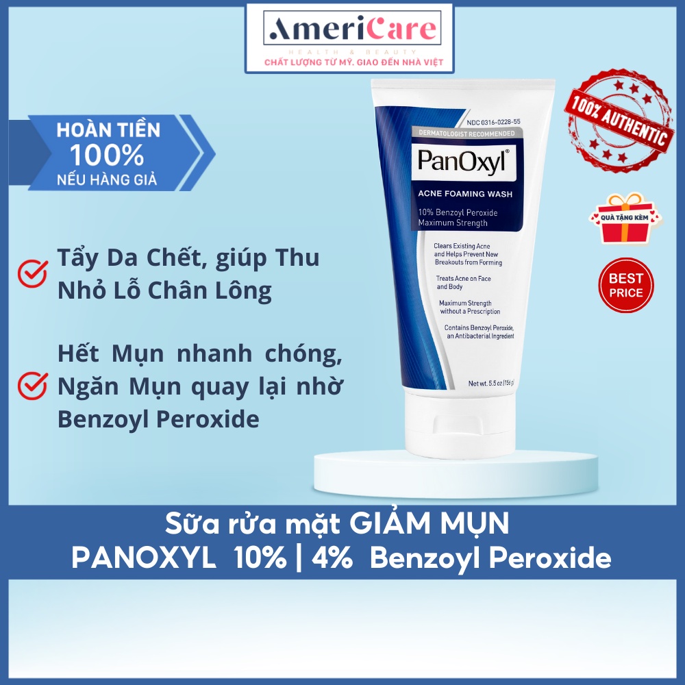 - Foaming Acne Wash 10% Benzoyl Peroxide