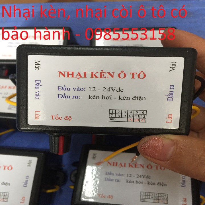 Rơ le nhại còi hơi, kèn hơi ô tô, còi, cao cấp bảo hành 3 tháng