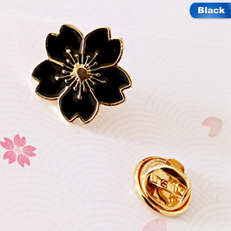 Trâm cài áo hình hoa anh đào nhiều màu sắc xinh xắn