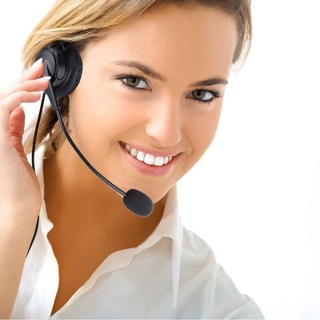 Tai nghe tổng đài viên /Micro Trợ giảng chuyên dụng Có dây Jack cắm cổng USB hàng loại 1 -dc2211