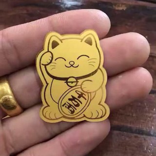Miếng dán điện thọai mèo thần tài