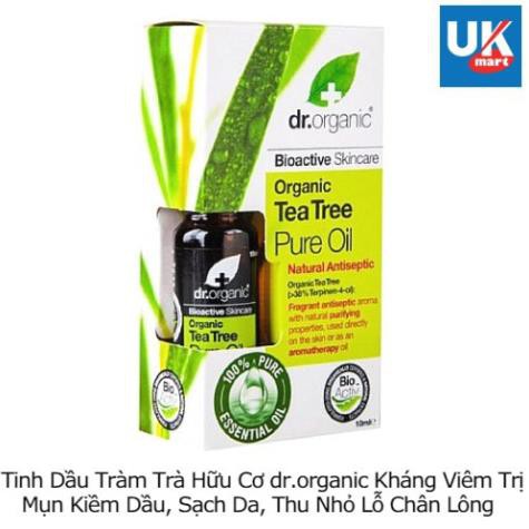 EAGER  Tinh Dầu Tràm Trà Hữu Cơ Dr. Organic Tea Tree Oil 10ml