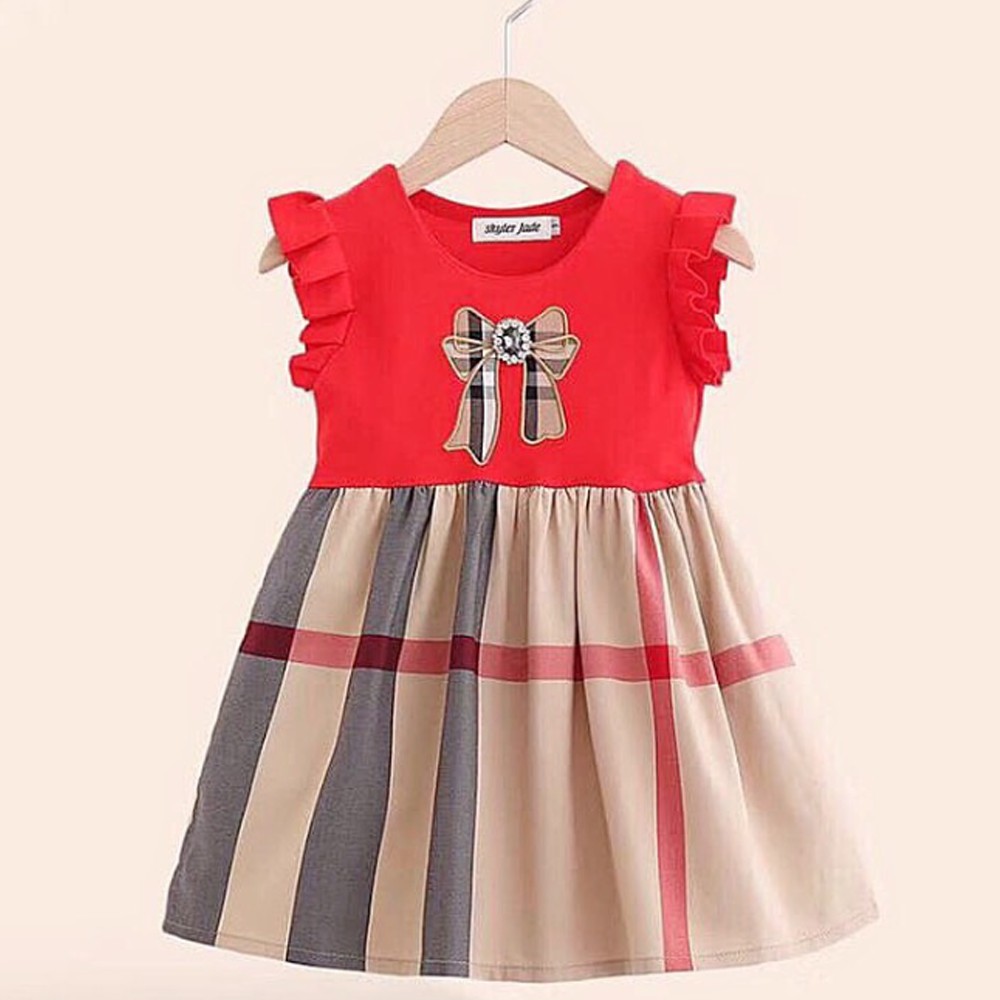 ĐẦM BUBBERRY CHO BÉ GÁI