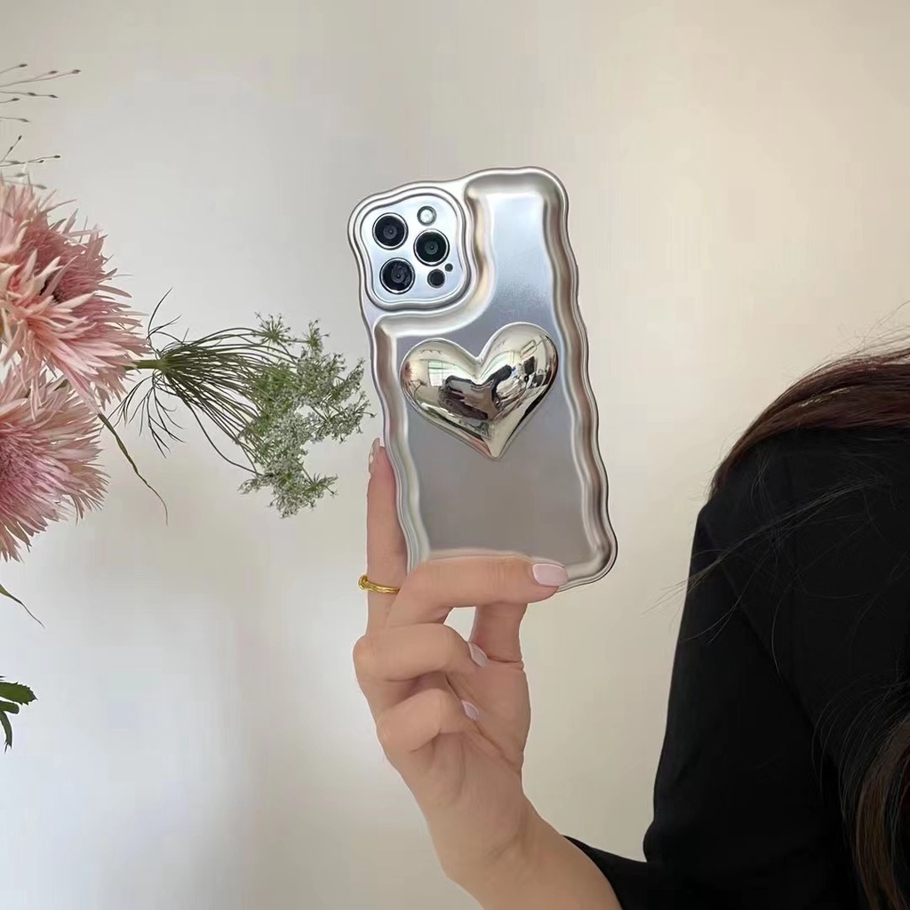 Ốp Điện Thoại Màu Bạc Lấp Lánh Cho iPhone 11 11promax 12 12pro max 13 13pro max xs xr xsmax