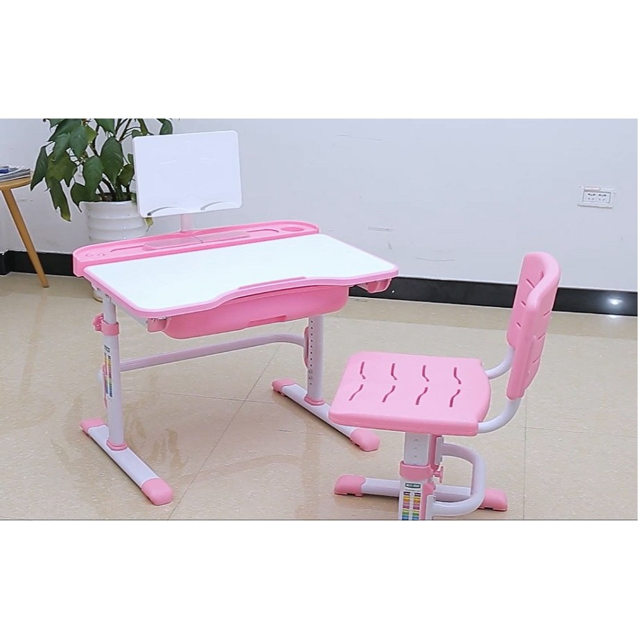 Bộ Bàn Học Chống Gù Chống Cận KAMI M70P Hồng Phấn - Bàn Điều Chỉnh Độ Cao | BigBuy360 - bigbuy360.vn