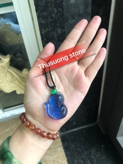 Mặt dây hồ ly thạch anh lưu ly