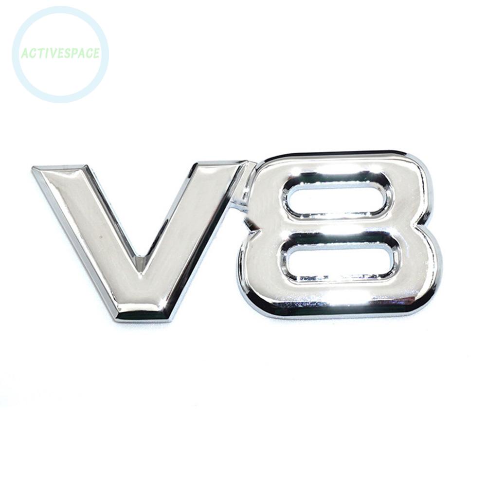 3D Car Stickers Body Side Stickers Chrome Emblem Badge Sticker Metal Silver