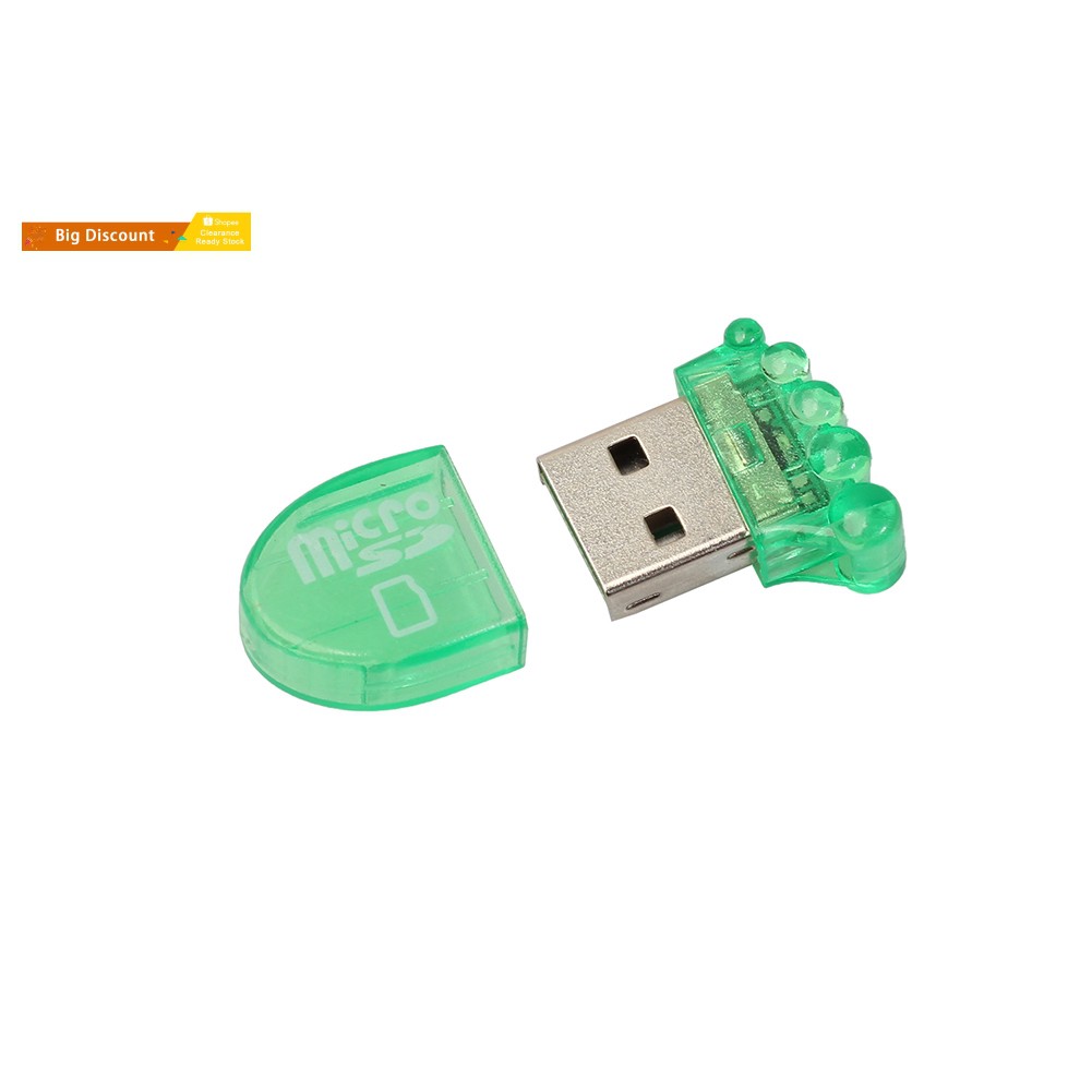 Đầu Đọc Thẻ Nhớ Tốc Độ Cao Hình Bàn Chân Nhỏ Cổng Usb 2.0