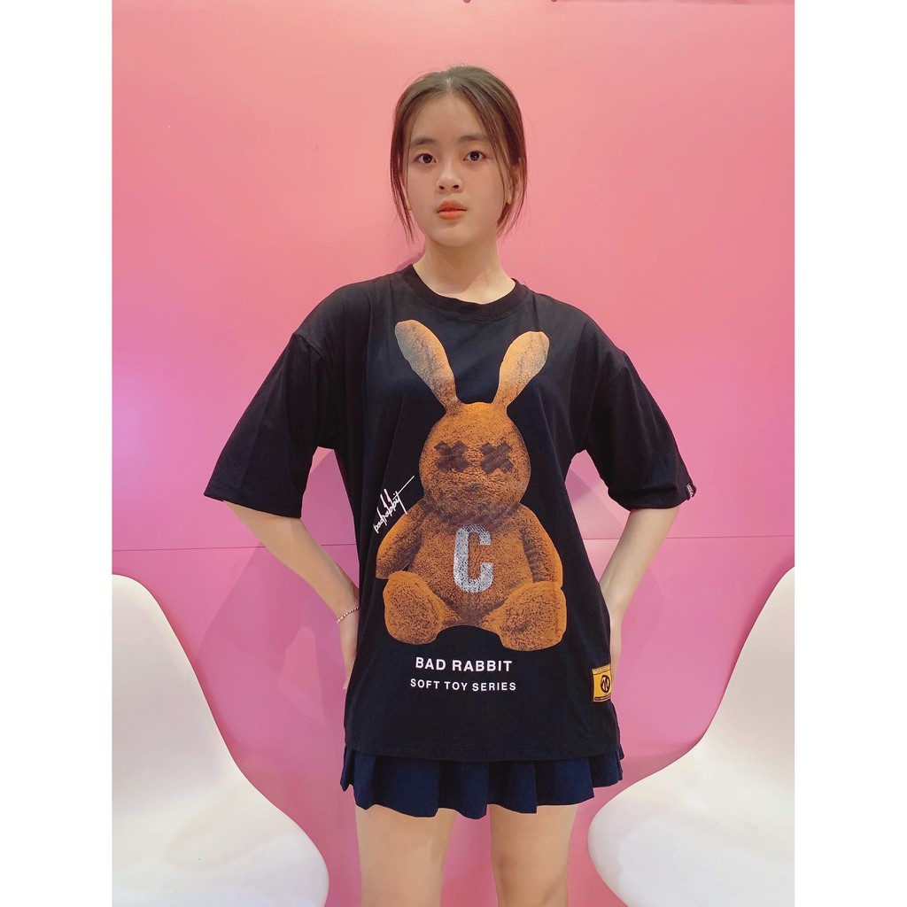 Áo Phông Oversize Thỏ Rabit 🌵🌵[RẺ VÔ ĐỊCH]🌵🌵 Áo Thun Tay Lỡ Unisex Form Rộng, Hotrrend,Áo Đôi, Áo Đội Áo Nhómp