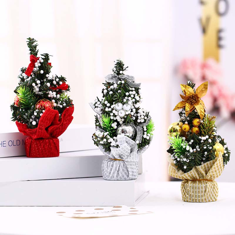 Cây thông giáng sinh nhân tạo mini trang trí nhà cửa