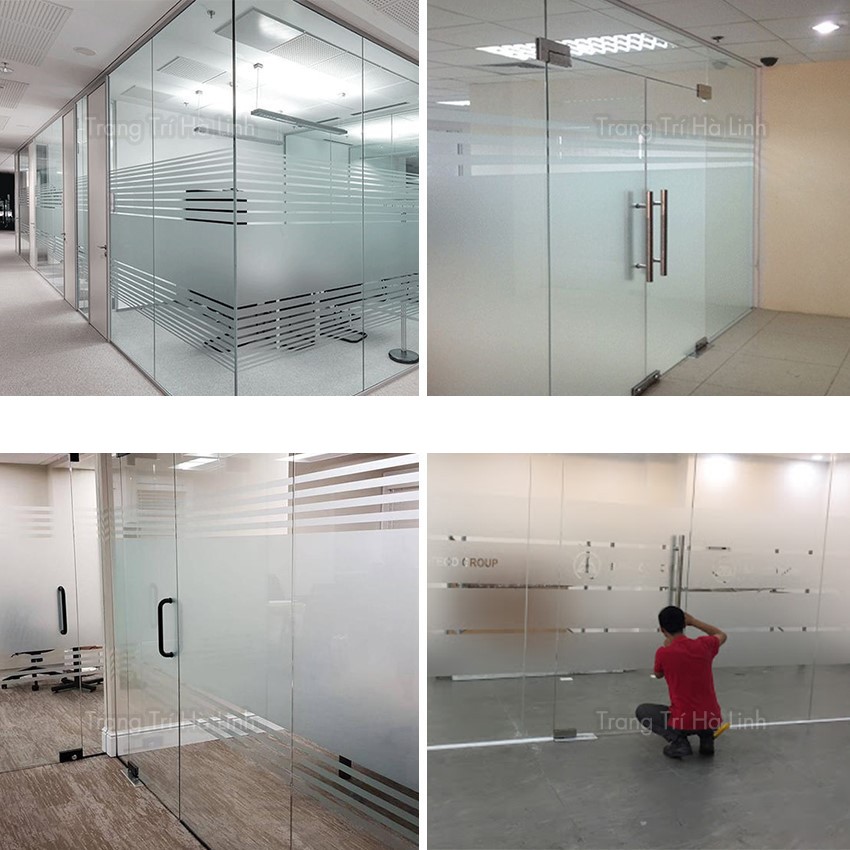 Decal mờ dán kính văn phòng nhà tắm giá rẻ 120cmx50cm