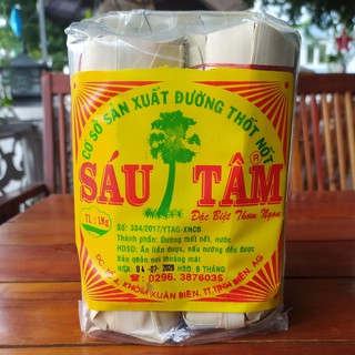 Combo 2 cây Đường thốt nốt quấn lá hiệu Sáu Tâm KL 1KG (thơm ngon, chuyên dụng cho làm trà sữa)- HSD 6 tháng