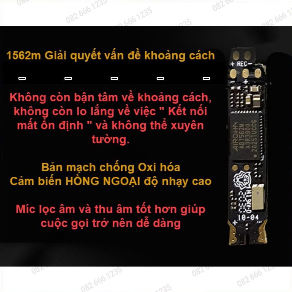 Tai Nghe Bluetooth Hổ Vằn - Chip LOUDA 1562M - Pin Siêu Trâu - Bản Cao Cấp Nhất - Âm Thanh Cực Hay