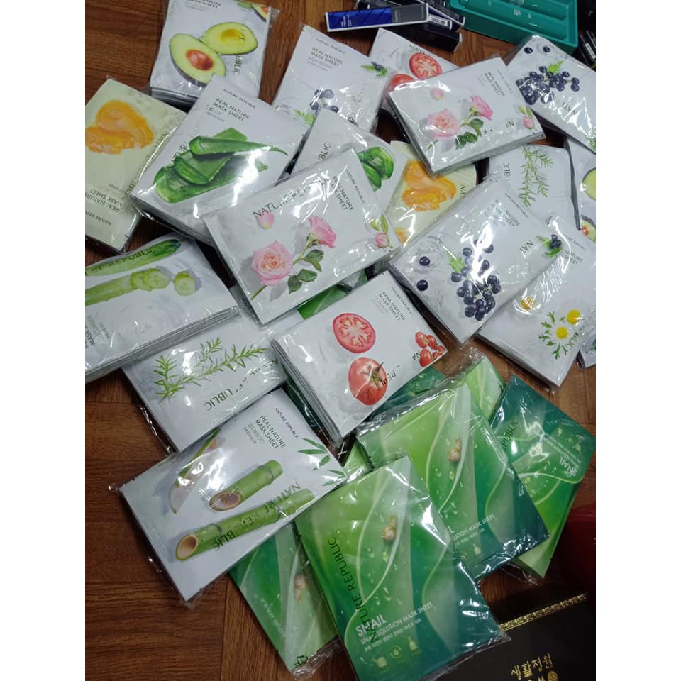 15 loại Mặt nạ giấy Nature Republic - Real nature mask