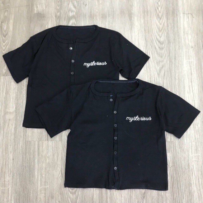 [Ảnh thật] Áo cadigan cúc chữ thêu