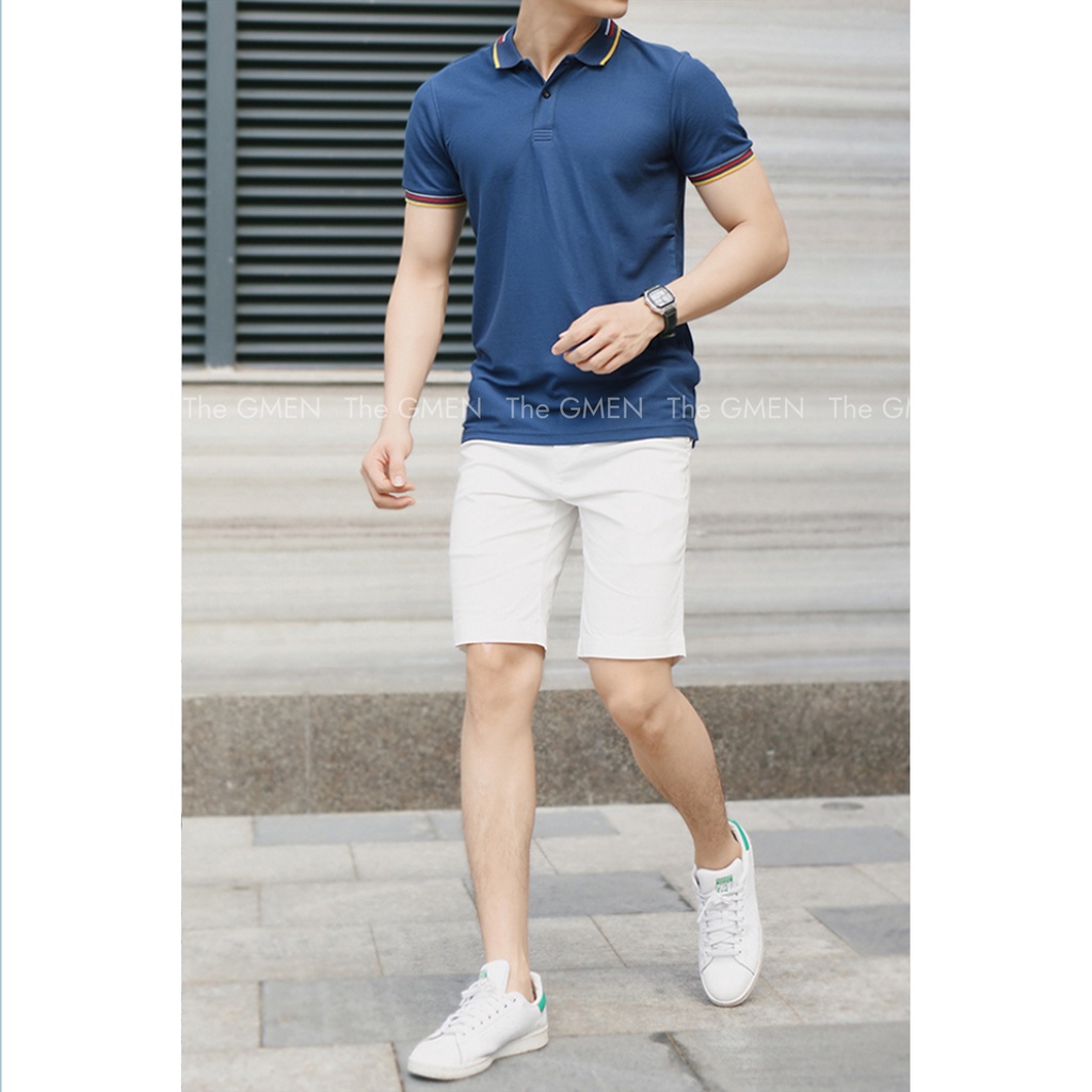 Áo Polo nam The GMEN Lined - Mix Polo Shirt phong cách thể thao, năng động