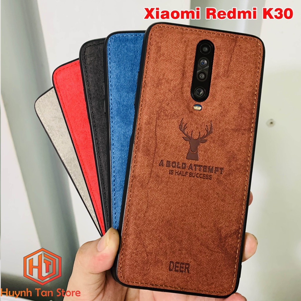 Ốp lưng redmi k30 chống bám vân tay hình Nai 3D nhiều màu sắc phụ kiện điện thoại huỳnh tân store
