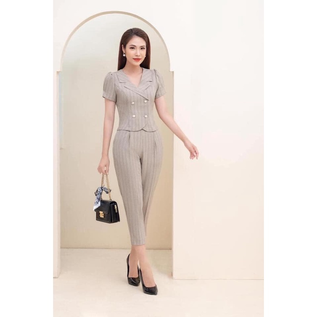 Vải tếch kẻ đôi sịn sò