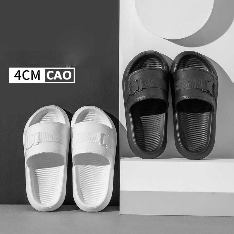 DÉP QUAI NGANG NAM NỮ ĐAI KHÓA CHẤT LIỆU ĐẾ FOAM SIÊU ÊM, CHIỀU CAO 4CM TÔN DÁNG CỰC ĐẸP