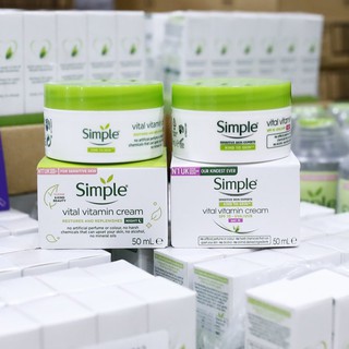 Kem Dưỡng Da Ban Ngày Simple Kind To Skin Vital Vitamin Day Cream (50ml)