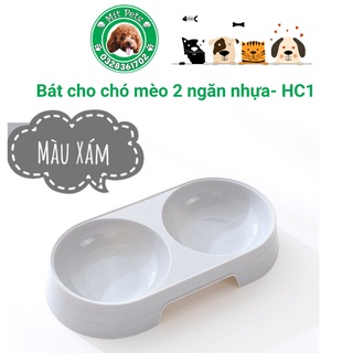 Bát ăn đôi cao cấp cho chó mèo