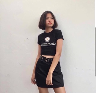 Áo croptop hoa cúc