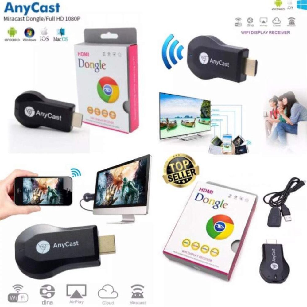 Anycast Thiết Bị Chia Sẻ Hình Ảnh Qua Wifi Hdmi 1080