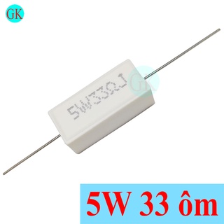 Điện trở sứ 5w 33 ôm