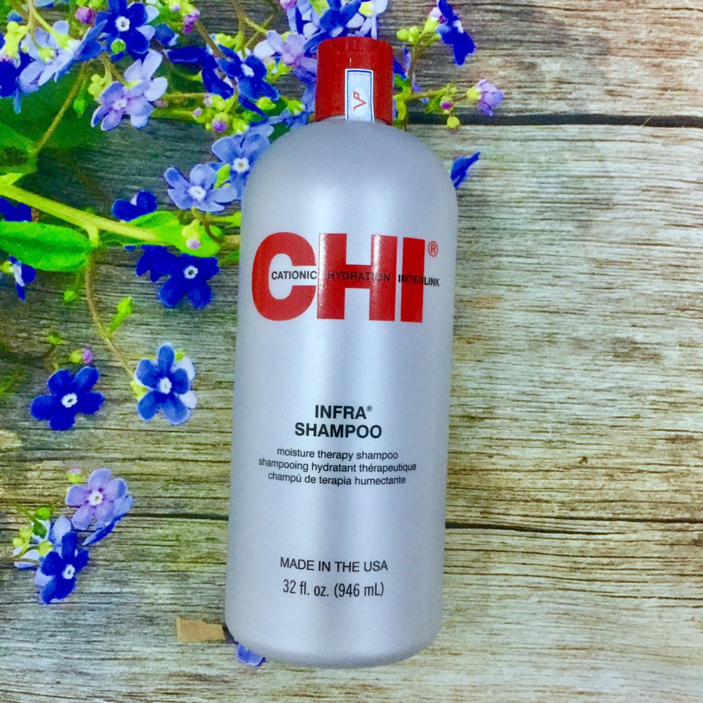 Dầu gội CHI Infra Shampoo dưỡng ảm cho tóc khô và hư tổn 946ml