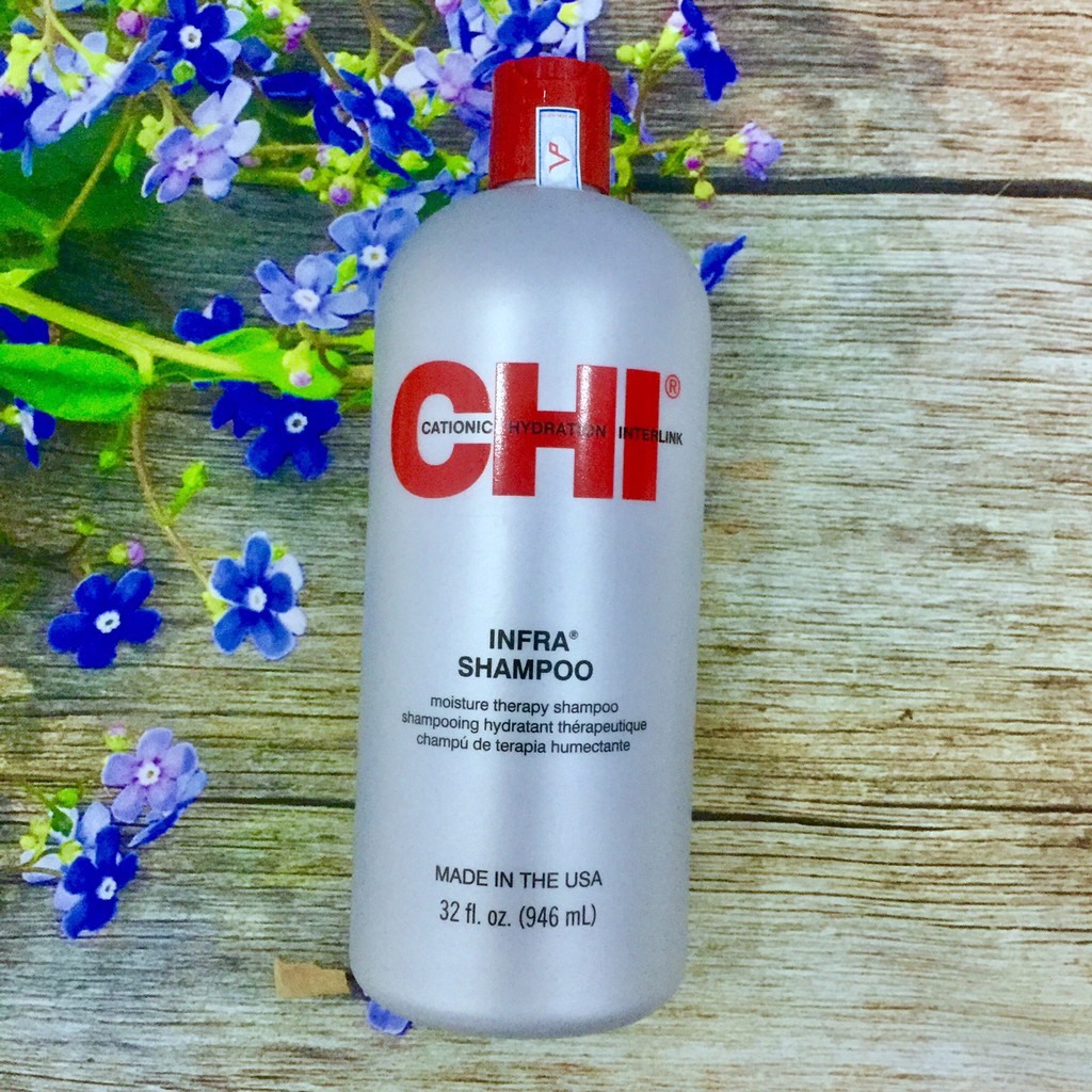 Dầu gội CHI Infra Shampoo dưỡng ảm cho tóc khô và hư tổn 946ml