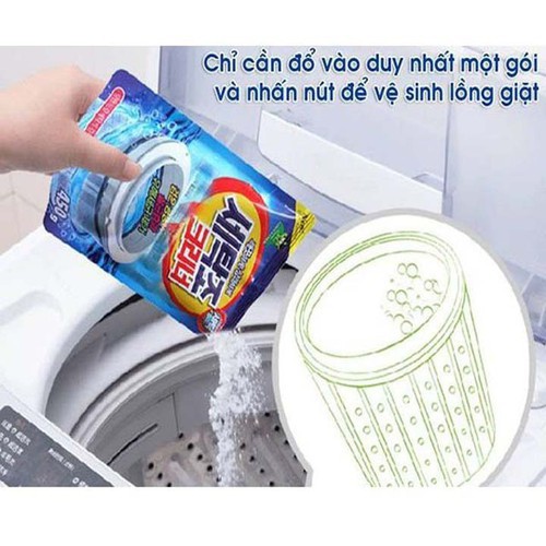 Bột Tẩy , vệ sinh Lồng Máy Giặt Hàn Quốc siêu tiện lợi cho gia đình [GIÁ SỈ]