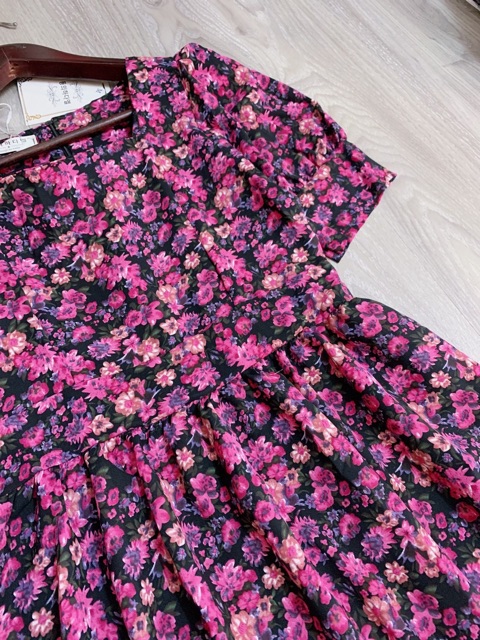 BÁN SỈ VÁY XOÈ HOA TÍM CHO NỮ | BigBuy360 - bigbuy360.vn