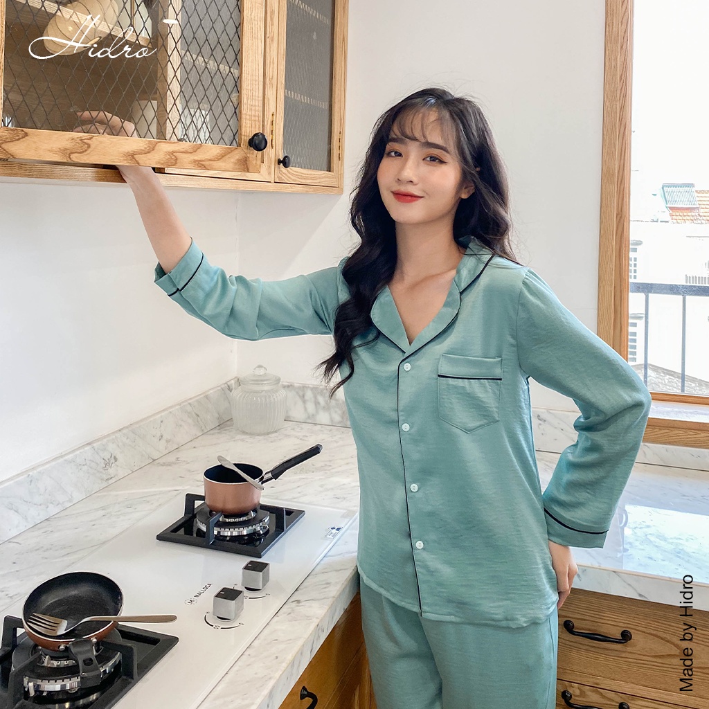 Bộ ngủ lụa tuyết nhung hàng VNXK