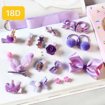 Bộ 18 Kẹp Tóc Hình Vương Miện Xinh Xắn Cho Bé Gái