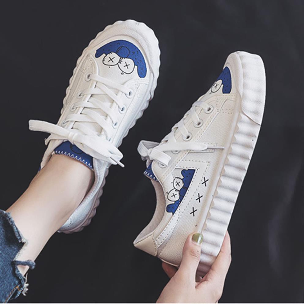 Giày Vải Nữ / Giày Thể Thao In Hình Siêu Xinh Hàng Quảng Châu Cao Cấp - B84