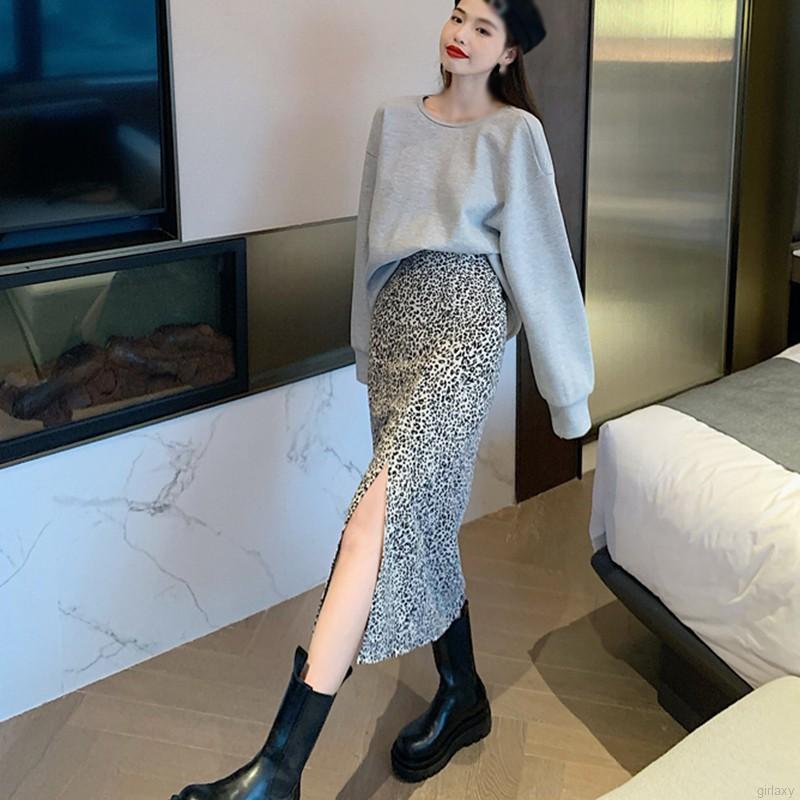 Chân Váy Dài Xẻ Tà Họa Tiết Da Báo Thời Trang Cho Nữ | BigBuy360 - bigbuy360.vn