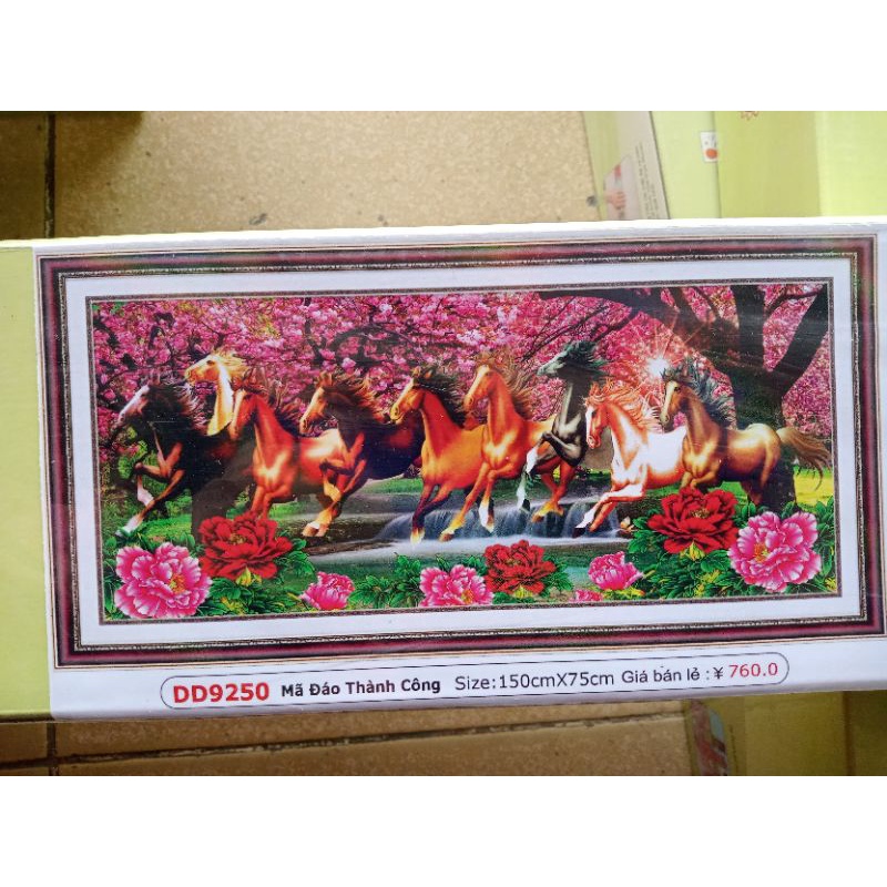 tranh đá mã đáo thành công dd9250 dd9309
