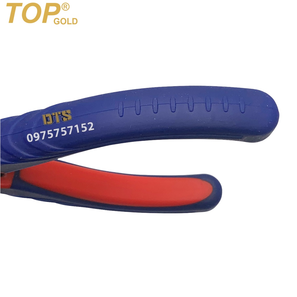 Kìm cắt kỹ thuật trợ lực lưỡi bằng 5 inch TOP GOLD, kìm cắt bavia nhựa, kềm cắt dây điện, kim loại mỏng, trang sức quý
