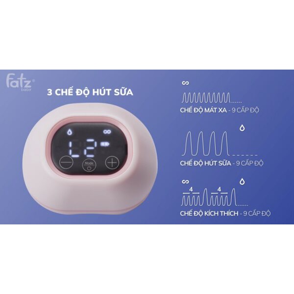 Máy Hút Sữa Điện Rảnh Tay Và Không Dây 1 Chiếc Freemax 1 Fatzbaby FB1201CW