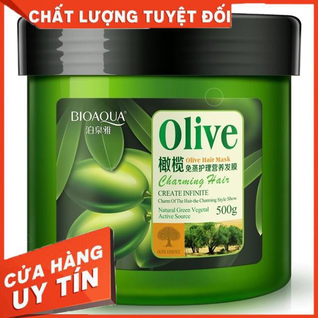 Kem ủ tóc Olive Bioaqua 500ml