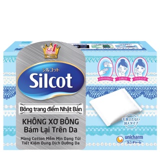(82 miếng) Bông Tẩy trang Silcot Nhật Bản