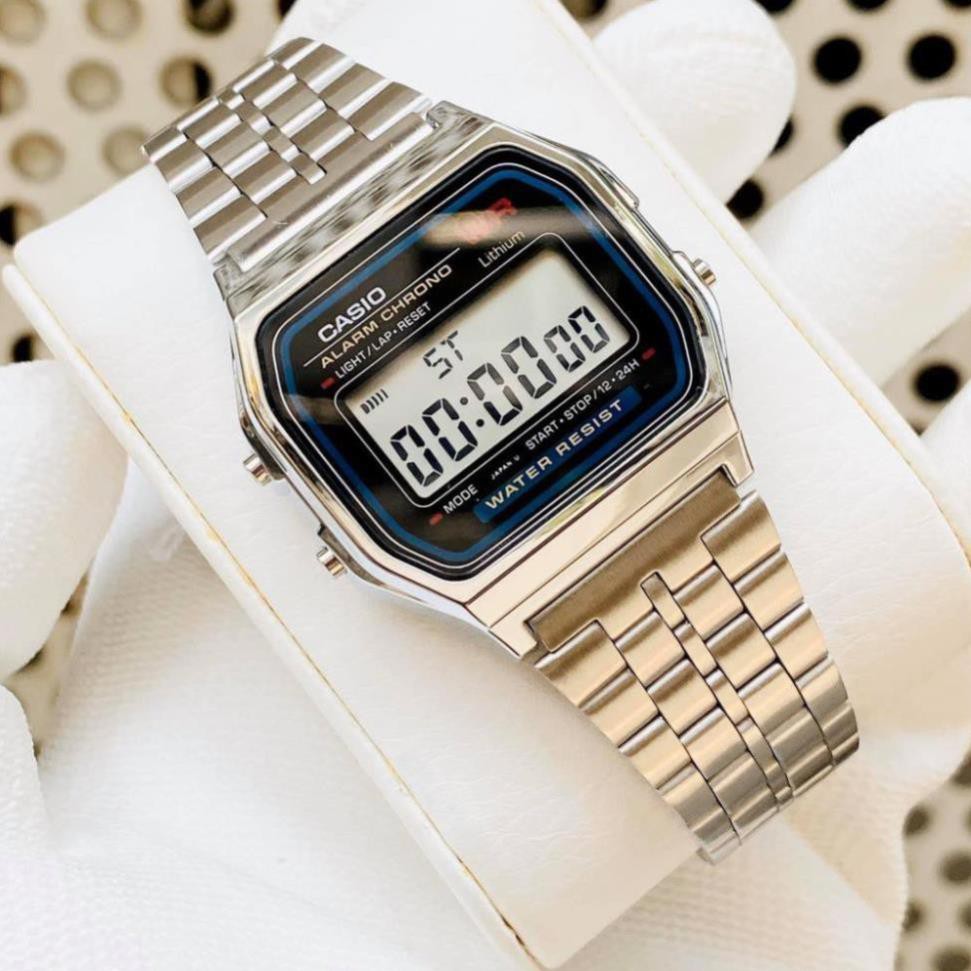 Đồng hồ Nam Nữ Casio A159 classic full box, chống nước, chống xước cá tính, sang trọng, tặng kèm pin, hộp